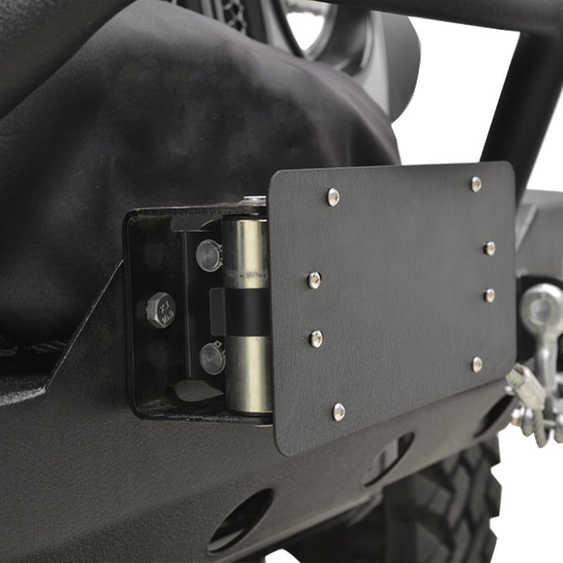 ZORASEN License Plate Mount Bracket for Winch Roller Fairlead - Image 1